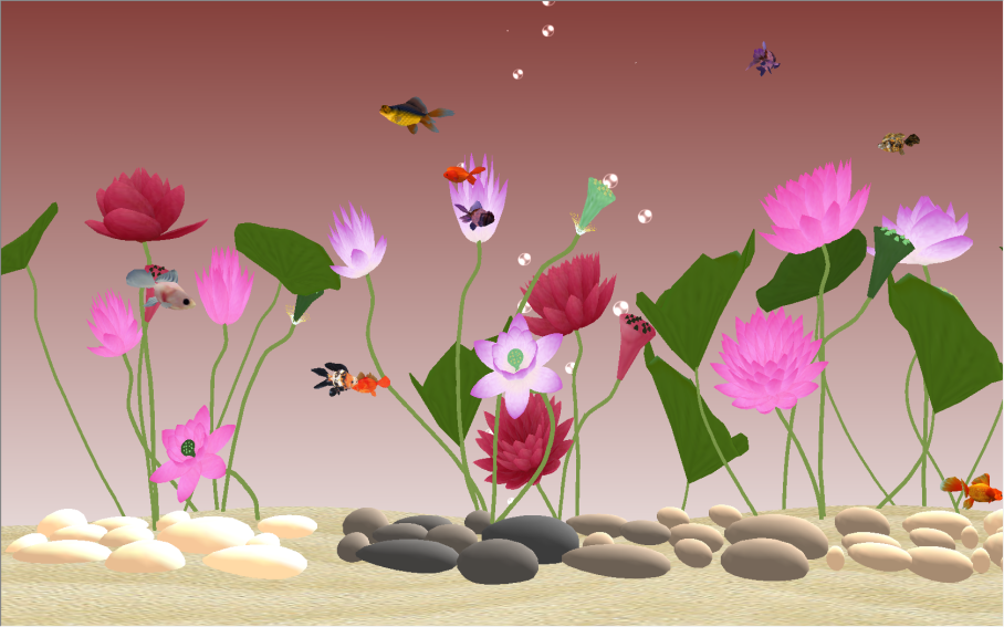 3D Goldfish Screensaver