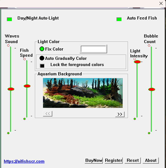 Goldfish Aquarium Settigs