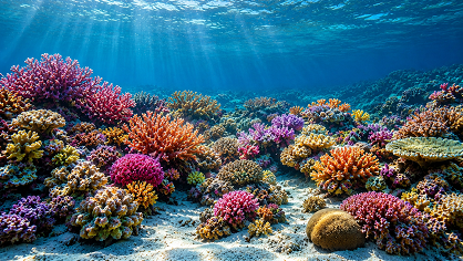 Cartoon style aquarium landscaping