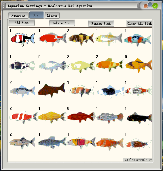 Koi Fih Settigs