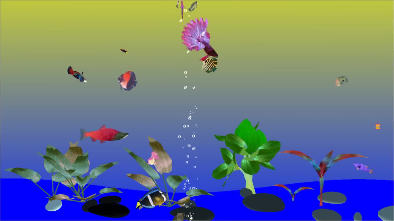 Transform your screen into an immersive 3D aquarium with lifelike fish