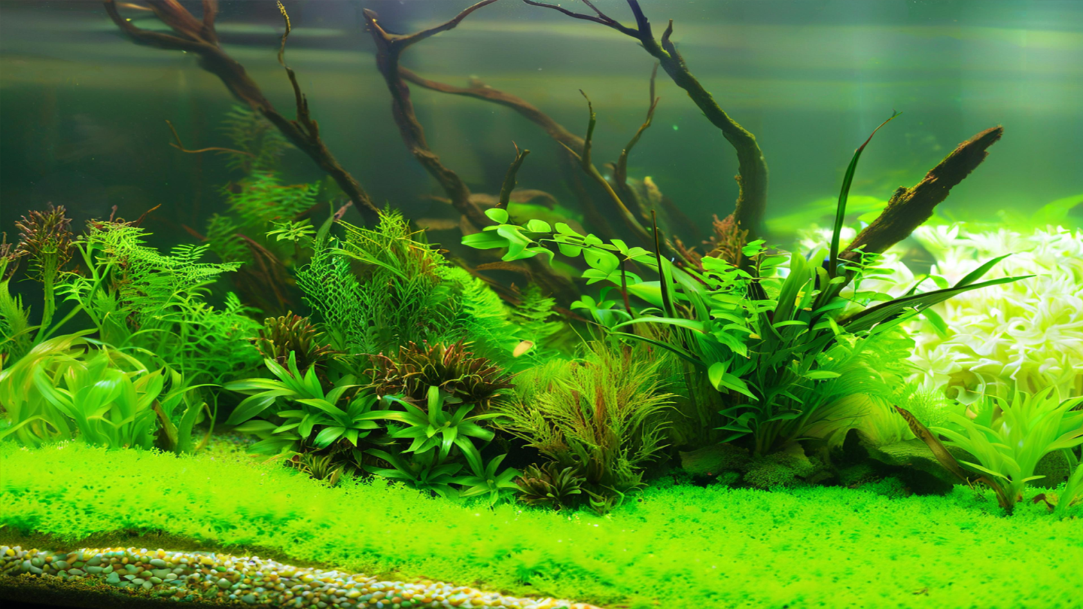 Water grass fish tank landscaping