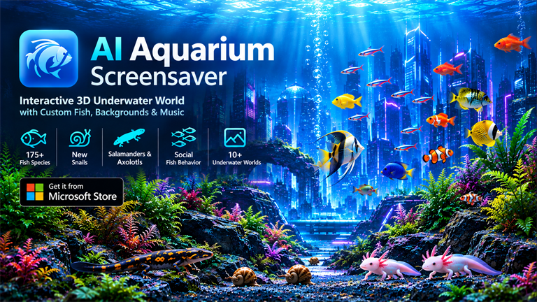 AI Aquarium Screensaver